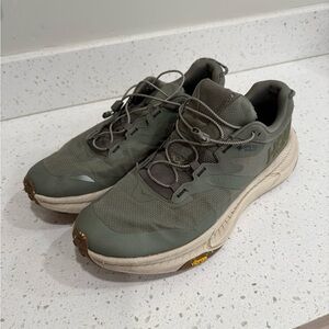 Hoka One One Men’s Trail Shoes - Olive Green with Cream Midsole